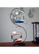 YXYXN Creative Eco Fish Tank, Hanging Transparent Betta Fish Tank, Tabletop Aquarium, Mini Goldfish Bowl With Bracket, Glass Fish Bowl for Wedding/Bar/Office,C