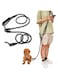 Generic Hands Free Dog Leash, Crossbody Rope Adjustable Training Hands Free Leash for Small, Medium &amp; Large Dogs Walking, Jogging and Running(2.4m, Black, S)