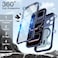 Case for iPhone 17 Pro Max 6.9-Inch with Built-in Tempered Glass Screen Protector and Camera Control Button, Compatible with MagSafe, 360 Degree Full Body Cover (Deep Blue)
