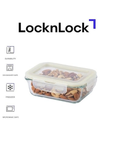 Fresh Oven-Safe Glass Rectangular Container 185ml &acirc;&euro;&ldquo; Airtight, Leakproof &amp; Heat-Resistant
