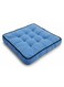MaximHome Premium Velour Fabric Square Cushion with Black Border &acirc;&euro;&ldquo; Deep Blue Modern Home Accent Pillow, 40&Atilde;&mdash;40&Atilde;&mdash;7 cm