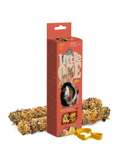 Little One Sticks for guinea pigs, rabbits and chinchillas with fruit 2x60gm