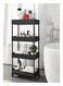 crevice storage rack-4 layers narrow black