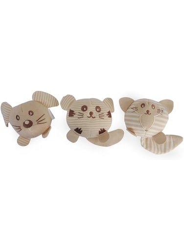 Camon Cat Toy &ndash; Cat, Mouse and Dog with Bells and Catnip
