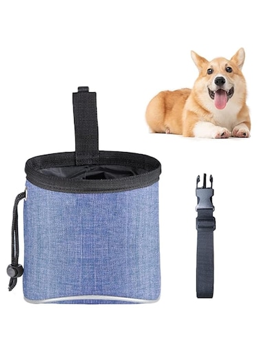 Bolivia's Dog Treat Bag, Dog Treat Training Pouch Built-In Poop Bag Dispenser, Treat Training Bag with with Waist Belt &amp; Shoulder Strap for Treats, Kibbles