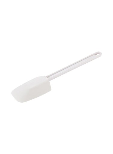 Met Lux 16 Inch Rubber Spatula, 1 Spoon Baking Spatula - Flexible, Dishwashable, White Rubber Cooking Spatula, Heat-Tolerant, Use For Mixing Or Scraping During Baking