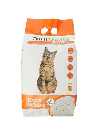 Sun Oasis Clumping Cat Litter Orange Scented 10 L