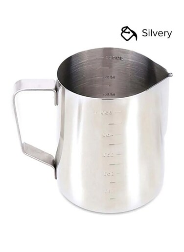 Stainless Steel Milk Frother Silvery 10.5x7.5x9cm