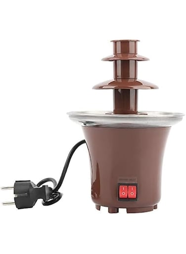 FITTO Three Layer Chocolate Fountain &ndash; Melting Machine with Heating Function, Chocolate Fondue Tempering Machine for Party &amp; Household Use