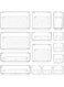 PICCASIO Multi-Purpose Drawer Organizer Set, Different sizes Clear Vanity Tray Organizers and storage Boxes, Clear Plastic Storage Bins for Makeup, Office, Kitchen and Bedroom (14 Pcs)