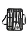 9-Piece BBQ Tool Set Silver