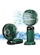 GraGra Hand Held Fan, 5000mAh Quiet Mini Personal Fan, Portable Handheld USB Rechargeable Fans with 5 Speeds, Foldable Desk Desktop Fans with LED Display for Home Office Bedroom Outdoor Travel