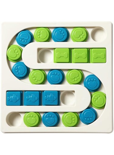 Smart Paws &lt;25 Holes&gt; Interactive Pet Puzzle Toys, Level 3 Dog Slow Feeder,Dog Puzzle Feeder,Rabbit Toy