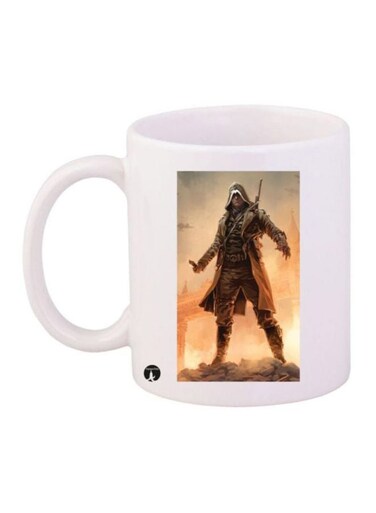 Assassin's Creed Printed Coffee Mug White/Grey/Orange