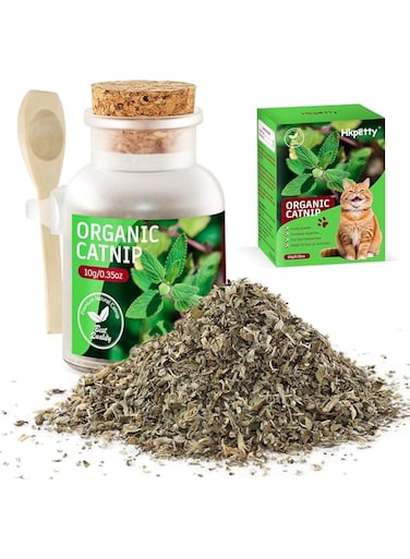 Natural Catnip for Cats,1.05 oz Cat Premium Organic Catnip,Safe &amp; Non-Addictive Catnip Treats Used to Supplement Catnip Toys,Great for Training Redirecting Bad Behaviors