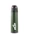 MILTON 750ml Vacuum Insulated Water Bottle with One Touch Safety Lock, Stainless Steel, Keeps Drinks Hot and Cold for 24 Hours, Double-Walled Thermos Flask with Inner Copper Coating - Crown - Green