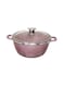 Non-Stick Ceramic Coated Casserole Cooking Pot Purple 20cm