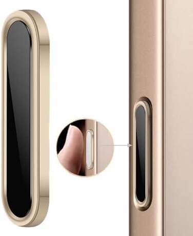 For iPhone 16/16 Pro Max / 16 Pro / 16 Plus Camera Control Button Alloy Metal Touch Cover Protector, Perfect Fit, Sleek and Stylish for iPhone 16 Series (Black,1 pcs)