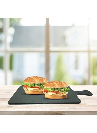 RAJ SLATE PADDLE BOARD RECTANGLE, 19 X 11 CM , SILVER, SL0017 , 1 PC