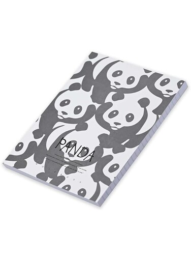 FIS Soft Cover Notebook, 96 Sheets Size:A5(14.85x21cm) Panda Design Cover - Pack Of 5 Pieces -FSNBSCA596-PAN2