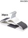 30 Pcs Clothes Hangers , Heavy Plastic Duty Durable Coat and Clothes Hangers , Dry Wet Coat Hangers with Non-Slip Pads , Space Saving Laundry Hangers , Suitable for bedrooms and balconies ,Non-slip ,non-deforming .