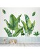 MOLANCIA Palm Tree Wall Decals, Green Potted Wall Art Mural Decor,Monstera Palms Tree Leaf Wallpaper,Removable Tropical Plants Tree Leaves Wall Stickers for Kids Room Living Room TV Background Bedroom