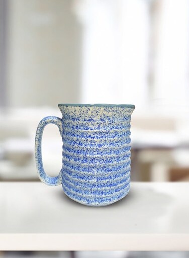 And Twine Grey Edge Blue Speckled Mug Set of 2