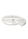 Crazy Susan Turntable With Backstop White 16inch
