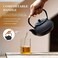 Japanese Cast Iron Teapot Tea Kettle pot with Stainless Steel Infuser for Stovetop Safe Coated with Enameled Interior 600 ML