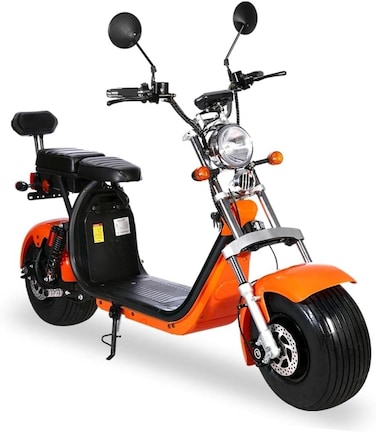 Crony G-029 3000W Electric Motorcycle Motorbike High Speed Harley Tyre Double Seat With Double Battery - Orange