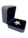 Svea Display Premium Grade Blue PU Leather Jewelry Case for Brooch Pin Badge Box