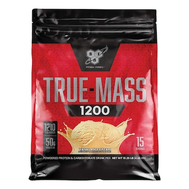 Bsn True mass Weight Gainer, Vanilla Ice Cream, 10.3 Lb
