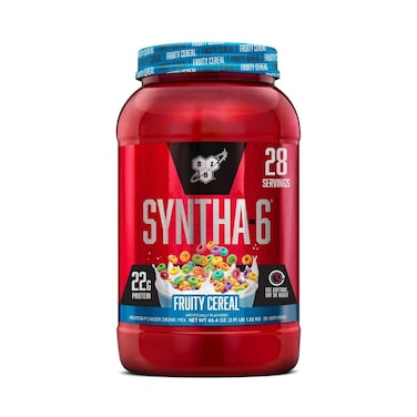 BSN Syntha-6 Whey Protein, Fruity Cereal, 2.91 Lb