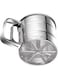 Excefore Flour Sifter,Stainless Steel Sifter for Baking, Double Layers Sifter, Powder Sugar Shaker with Hand Press Design, Flour Sifter for Baking in the kitchen