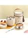 Double layer Thermal Lunch Box for Kids and Adult, Stainless Steel Vacuum Insulated Lunch Container with Bag and Spoon, Portable Thermal Food Jar Soup Thermos for School Office Travel (1.2L)