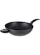 Bergner Orion Wok With Induction Bottom 30 Cm, Marble+ Coating, Forged Aluminium, Grey Colour, Bg30066Gy, Large