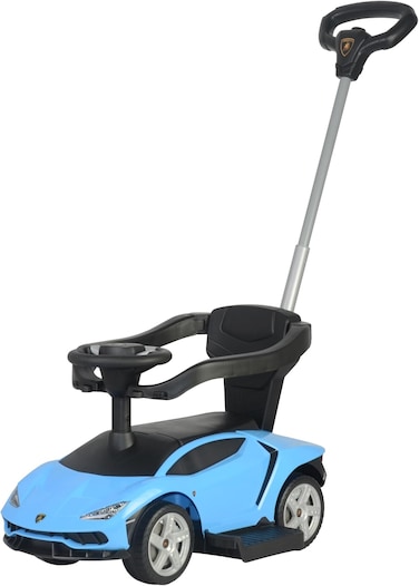 Lovely Baby Push Car for Kids LB 3726, Toddler Lamborghini-Style Ride-On with Adjustable &amp; Removable Handle, Music &amp; Horn, Kids Car for Age 1-3 Yrs