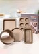 Non-stick baking pan set 5-piece baking pan set&iuml;&frac14;&scaron;pizza pan, round/square baking pan, bread pan, 6 cup muffin pan Carbon steel baking pan Oven baking pan for baking beginners
