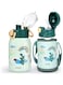 Kids Water Bottle 16oz Insulated Water Flask for Kids, Kids Inuslated Sport Water Bottle With Straw,Two Lids 316 Stainless Steel Water Bottles,Water Bottle Kids with Bottle Cover and Strap(Green)
