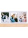 Azonee Mini Picture Frame Photo Display Holder for Fujifilm instax Mini 12/11/99/90/9/8/EVO Instant Camera for Polaroid 2.15 x 3.4 inches Film Photo Can Be Used As Night Light Place 3 Photos