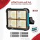 Multifunctional Rechargeable LED Work Light with Solar Charging, 4 Brightness Modes &amp; Large Battery