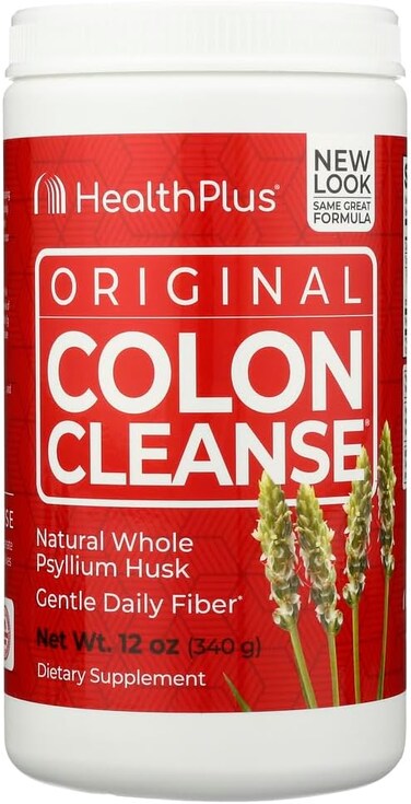 Health Plus Colon Cleanse Powder, Natural Flavor 12 oz (Pack of 5)