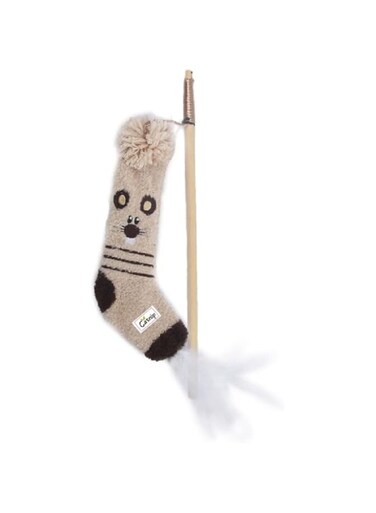 All For Paws Sock Cuddler Wand MoUSe Catnip Toy, 2.3198 Kg