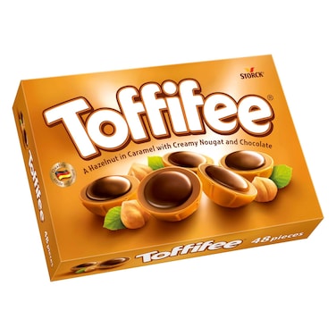 Storck Toffifee Hazelnut in Caramel with Creamy Nougat and Chocolate Toffee, 400g