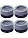 LELE LIFE 4Pcs Thick Washing Machine Anti Vibration Pads, Non-Slip Rubber Dryer and Washer Foot Pads Stabilizer, Washing Machine Support Anti-Walk Silent Feet, Stackable Part and Rubber Base