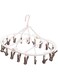 ALISSA 18 Clips, Laundry Hanger Drying Rack - Foldable Clip and Drip Hange   Rotatable Clothes Drying Rack, Sock Hanger