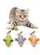 GNAFOTU Kitten Interactive Catnip Toys 3Pcs for Indoor Cats,Cat Teething Chew Toy with Plush Gift, Fun Kitty Kitten Catnip Toys for Cat Exercise