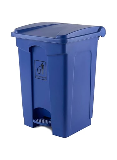 EK BINS Plastic Garbage Bin 45L Blue
