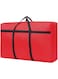 Homarket Extra Large Storage Bag for Moving - Heavy Duty Oxford Water-Resistant Storage Bag Organizer with Reinforced Handles &amp; Zippers for Travelling/Camping (Red 125L)