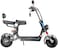 Crony Small Harley Two Seat Big Tires With BT 1000W 60Km/H High Power Two Wheels Adult Electric Scooter Motorcycle, Black